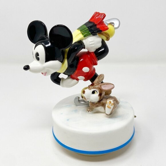 WALT DISNEY PRODUCTIONS | Mickey Mouse Thumper Skater's Waltz Music Box - Picture 1 of 11